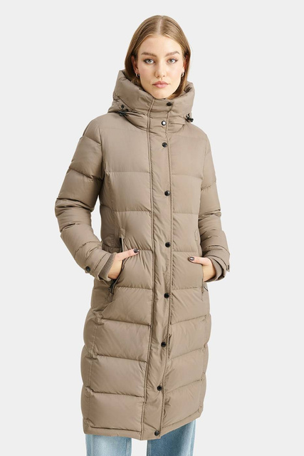 ROCKANDBLUE FALCON 110 cm - Długi puchowy damski płaszcz 