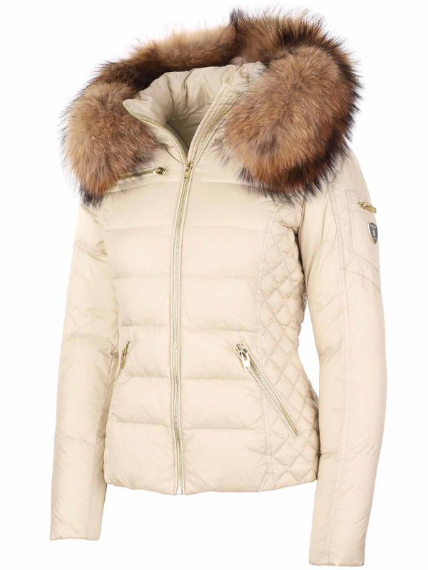 ROCKANDBLUE RITA 63 cm- Krótka puchowa kurtka o bardzo wąskim kroju w lekko połyskującym materiale