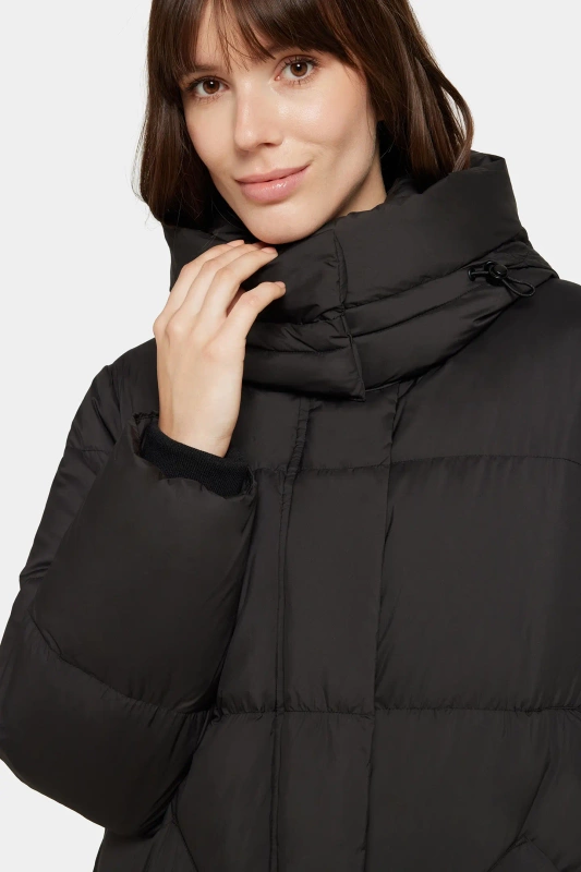 ROCKANDBLUE GIGI COAT BLACK 133 cm maxi długi płaszcz puchowy