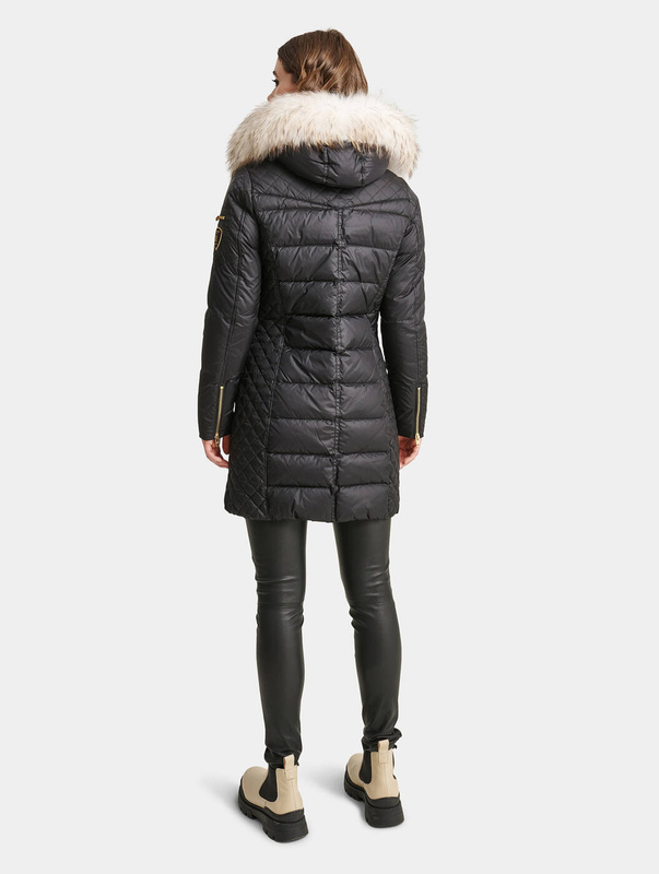 ROCKANDBLUE CIARA 90 cm - Puchowy płaszcz o bardzo wąskim kroju