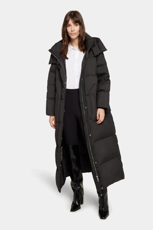 ROCKANDBLUE GIGI COAT BLACK 133 cm maxi długi płaszcz puchowy