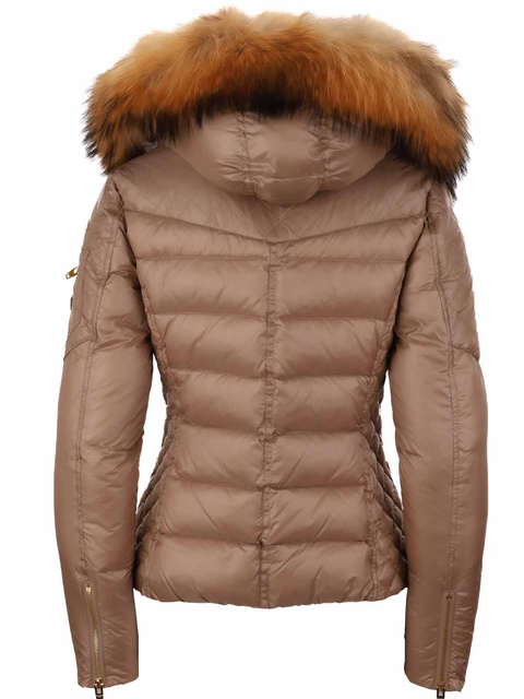 ROCKANDBLUE RITA 63 cm- Krótka puchowa kurtka o bardzo wąskim kroju w lekko połyskującym materiale