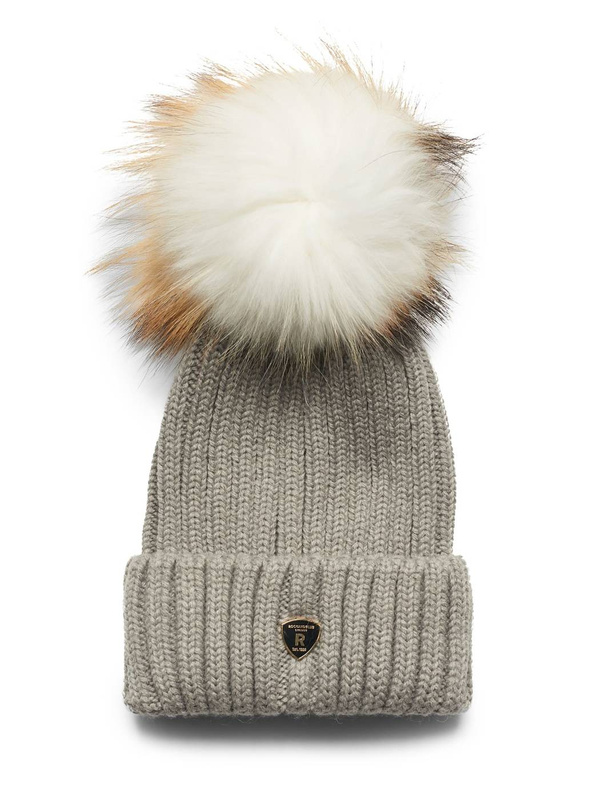 Czapka ROCKANDBLUE POM POM Grey Natural