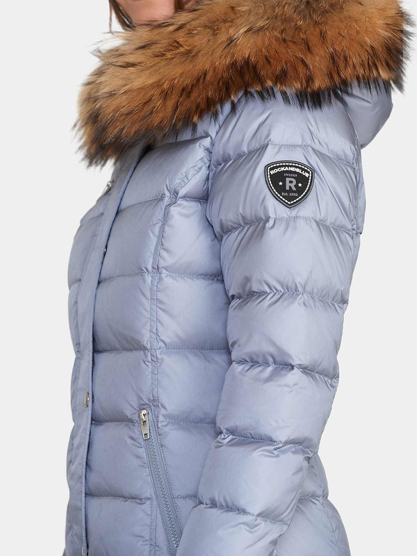 ROCKANDBLUE JOYCE COAT 90 cm  Płaszcz puchowy o dopasowanym kroju